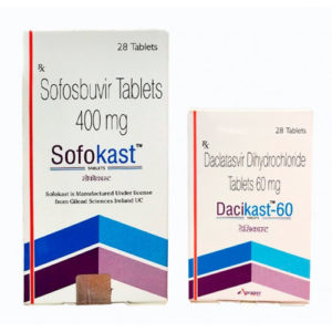 Sofokast (Aprazer/Natco) Софосбувир 3шт + Dacikast (Aprazer/Natco) Даклатасвир 3шт