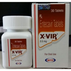 Энтекавир, Бараклюд, X-VIR 0.5 MG, NATCO
