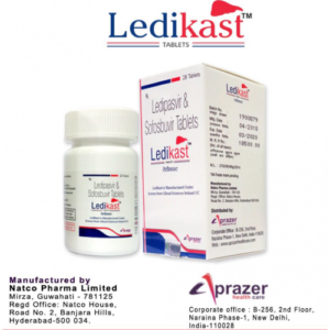 Velakast (Natco) Софосбувир + Велпатасвир 3 шт